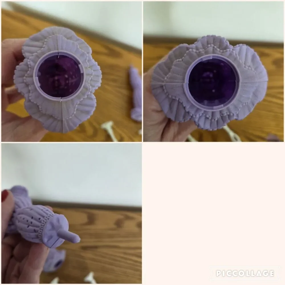 Vintage 1970s Avon Lavender Purple Parasol Umbrella Sachet Holders - Set of 2